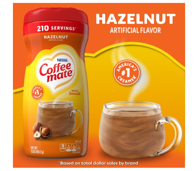 Coffee Mate Hazelnut Powdered Coffee Creamer – 425g