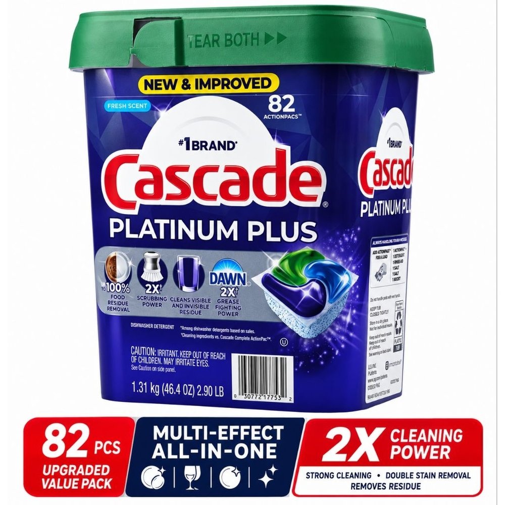 Cascade Complete / Platinum Plus / Total Clean Dishwasher Pacs