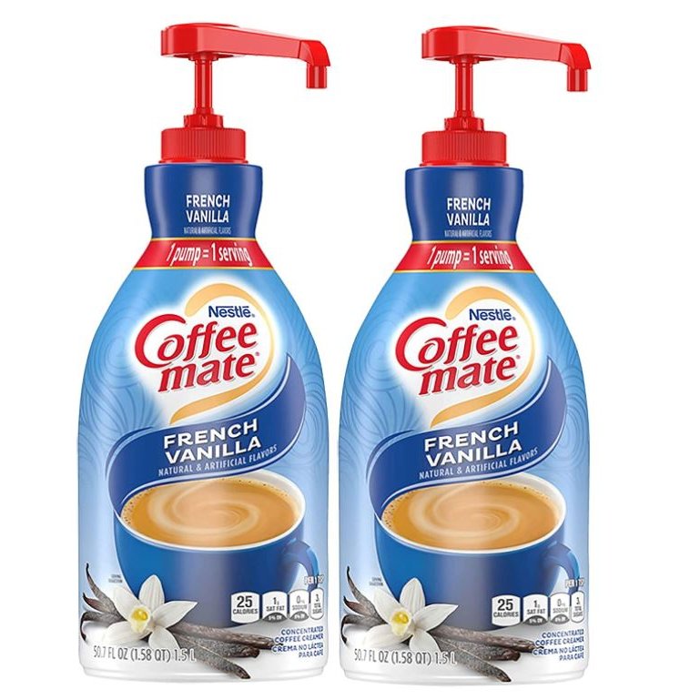 Coffee Mate French Vanilla Creamer Pump Bottle – 1.5L