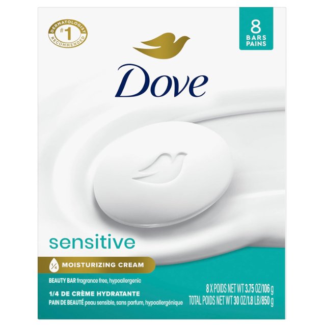 Dove Sensitive Skin Fragrance-Free Beauty Bar – 3.75oz