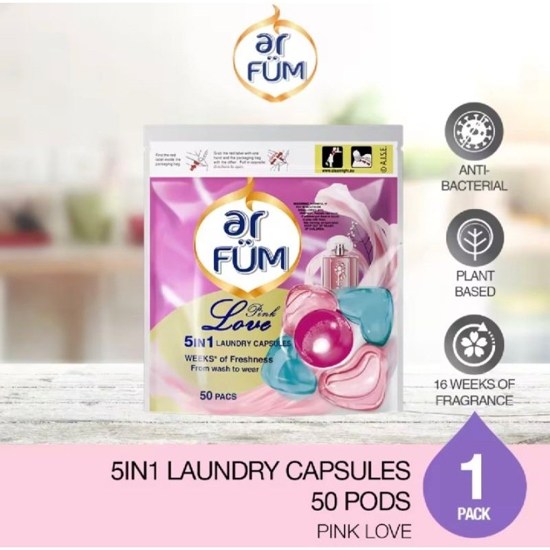 Ar Fum Pink Love Laundry Capsules