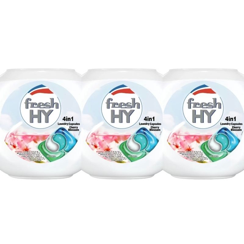 Fresh HY 6-in-1 / 4-in-1 Laundry Capsules – 60 Boxes
